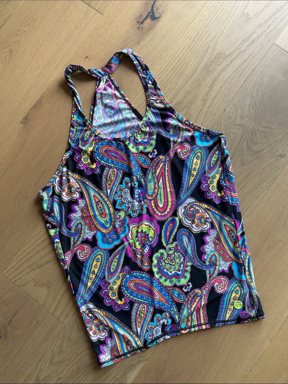 Trina Turk Multicolor Paisley Racerback Tank Top